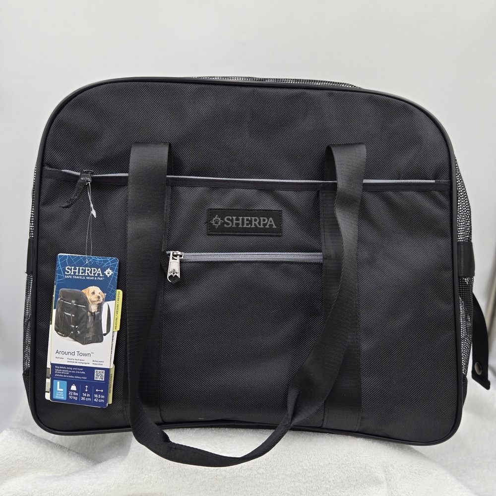 Sherpa Safe Travels Near & Far Around Town Pet Tote Large Fits 22lbs 10Kg